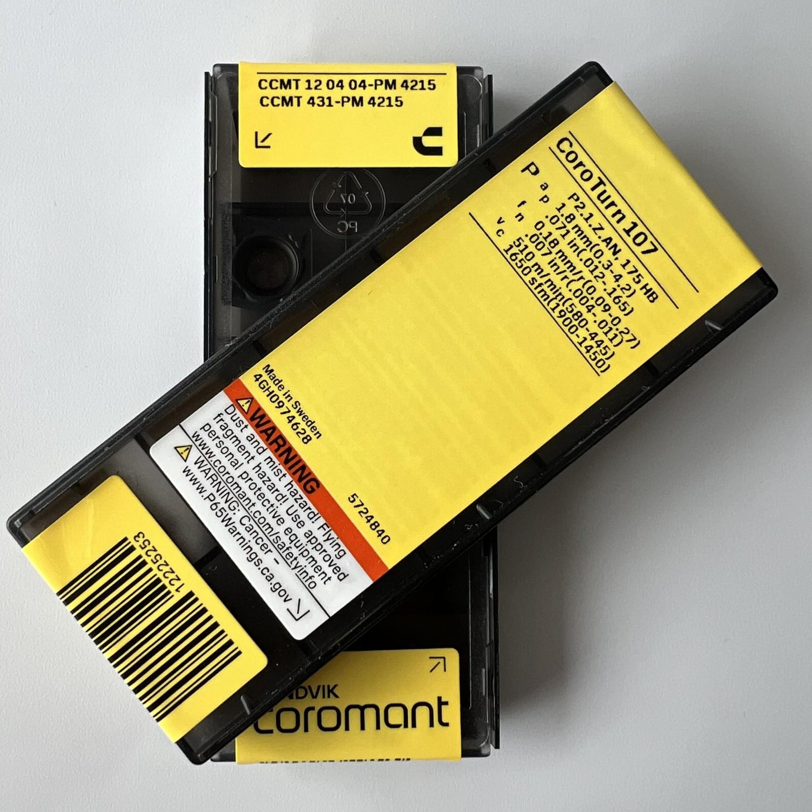 

SANDVIK / CCMT120404-PM 4215 / Original Swedish hard alloy blade 10 Pcs