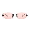 UV Protection Retro Eyeglasses Y2K Style Decorative Sun Glasses Frameless Sunglasses  Female