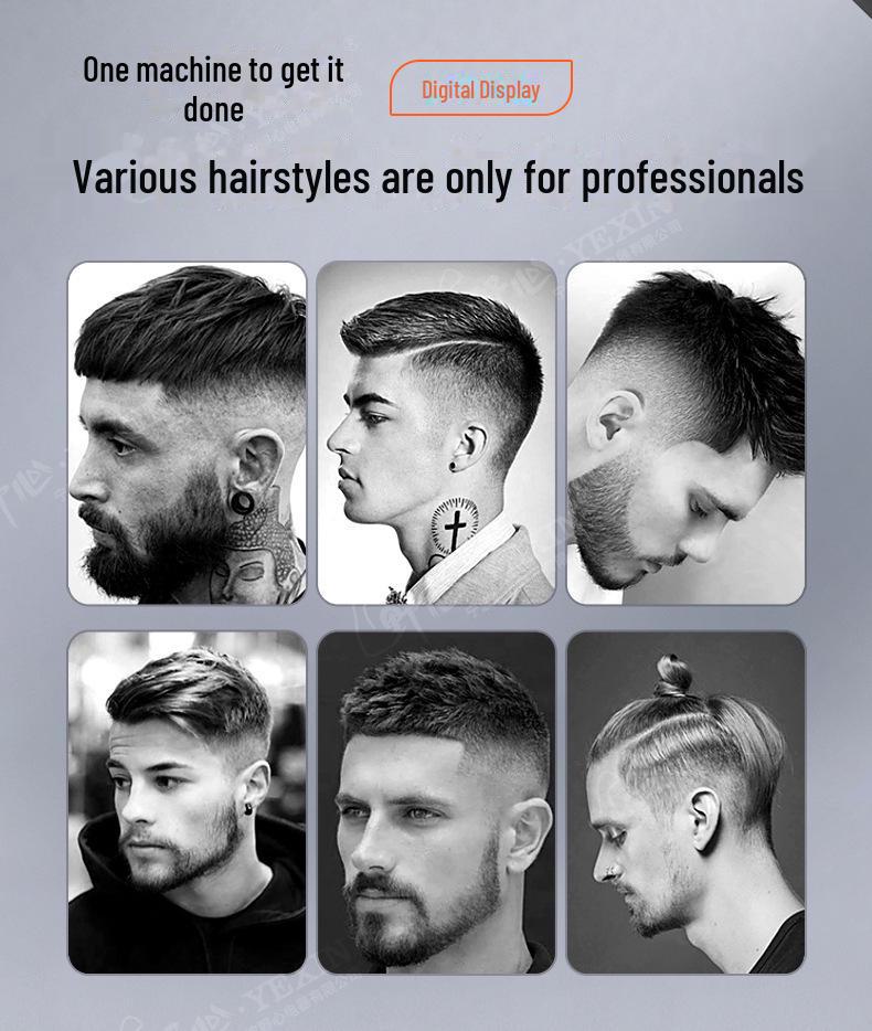Electric Hair Clipper T9 for Shaving and Haircuts – Perfect for Oily Hair and Bald Heads.