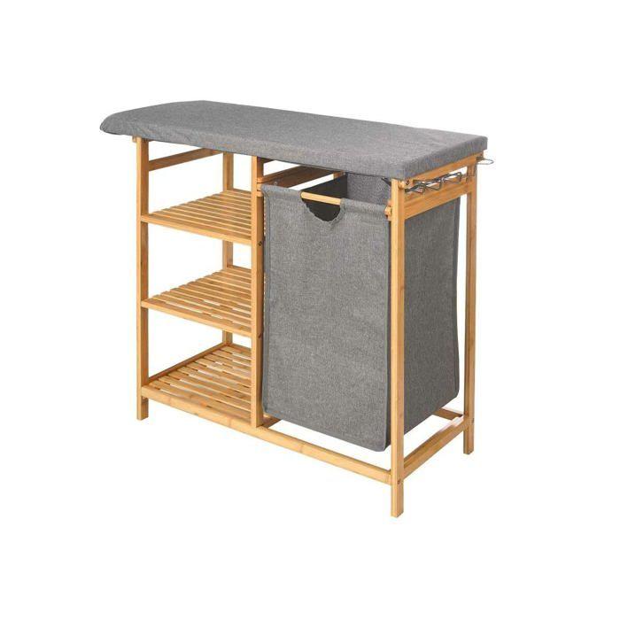 Table à repasser en métal - Kipit - Kipit 1443FL BAMBOO.2 - 93,5x36,5x15 cm - 7,5 kg - Autonome - Uni