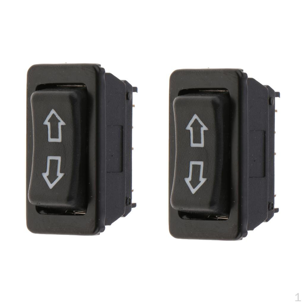 

5 контактов Двухрядная кнопка переключателя электрического стеклоподъемника Универсальная 12 В/24 В 2