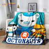 Coperta Bambino Carina The Octonauts Barnacles, Morbida Coperta Plaid per Casa Camera da Letto Letto Divano Picnic Viaggio Ufficio Coperta