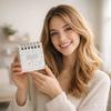 Mini Desktop Calendar Coil Binding Schedule Planner Cute 2026 Desk Calendar  Office School Supplies