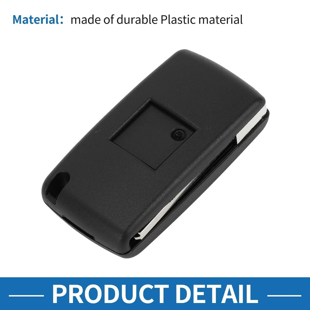 [A ABSOPRO] Kompatibel mit CITROEN 2-Knopf Schlüsselgehäuse Schale Keyless Entry Fernbedienung Schlüsselgehäuse Ersatz für C3 Picasso 2008-2015