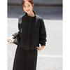 Demana Winter Warm Stand Collar Jacket & Quilted Skirt Set