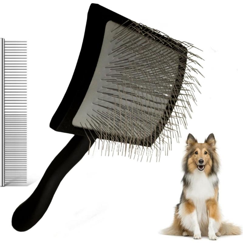 Hundepflege Entfilzungskamm für Hund Entfernen loser Haare Hundemassagekamm Entwirrungsrechen Zubehör