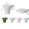 Camping Outdoor Travel Water Cup With Lid Folding Cup Drinking Mug Coffee Mugs Retractable Cup
