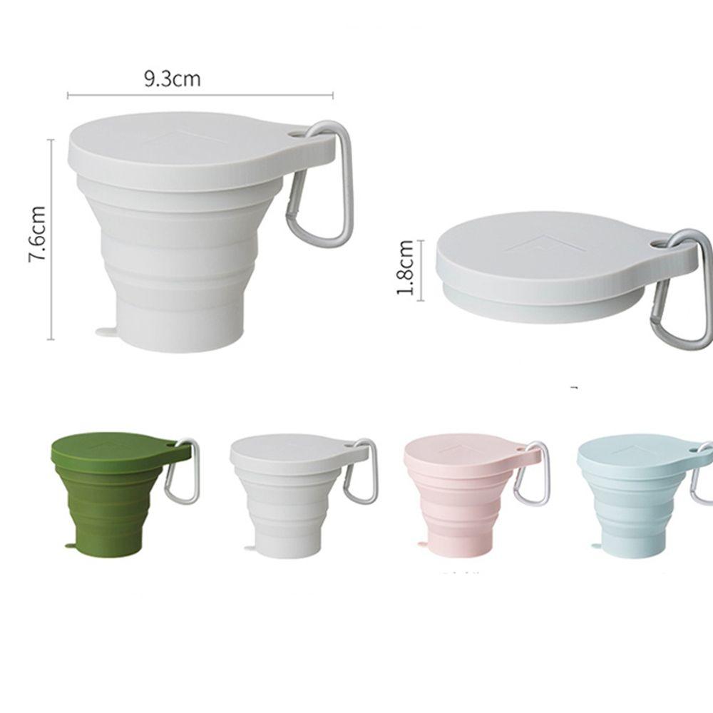 Camping Outdoor Travel Water Cup With Lid Folding Cup Drinking Mug Coffee Mugs Retractable Cup