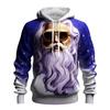 Felpe di Natale Babbo Natale Stampa 3D Uomo Donna Felpe con Cappuccio Oversize Harajuku Pullover Tuta Cappotto Abbigliamento Uomo