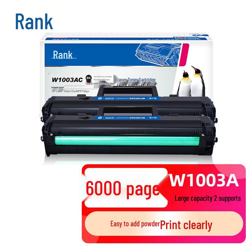 G&G W1003AC Compatible Black Toner Cartridge 2-Pack for HP 103/131 Series