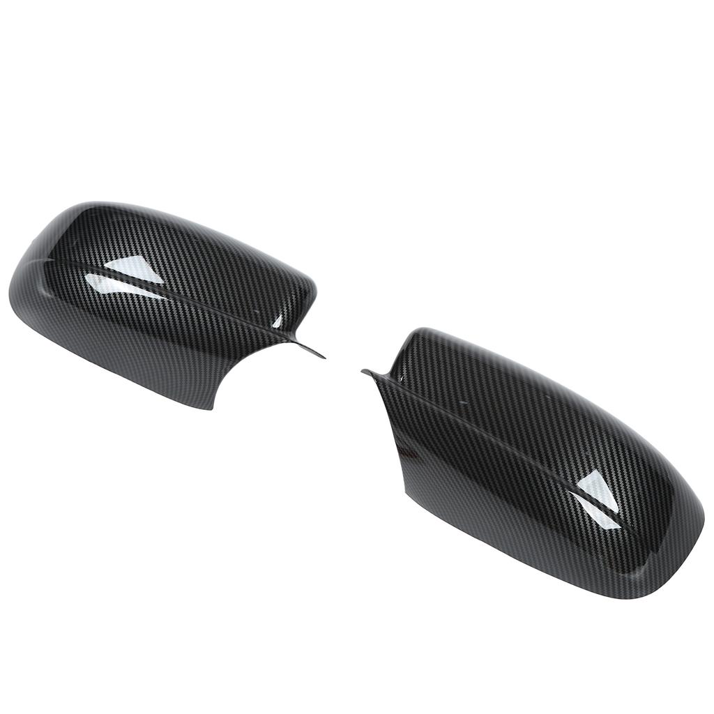 2PCS Rearview Mirror Cover Carbon Fiber Style with Double Sided Adhesive Replacement for Chrysler