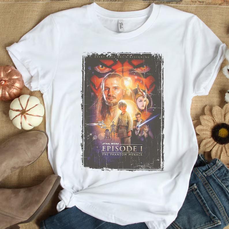 Star Wars The Phantom Menace T-shirt Disney Star Wars Galaxy s Edge Trip Unisex L