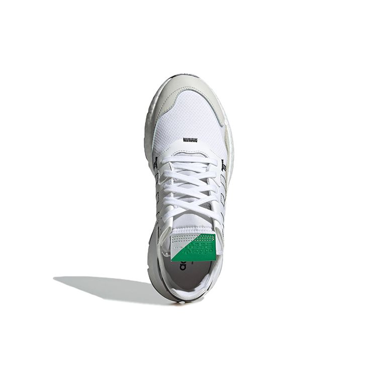 Adidas Originals Nite Jogger Leather Comfortable Sports Slip-Resistant Durable Low-Top Lifestyle Casual Shoes Unisex Casual Shoes White HP9113