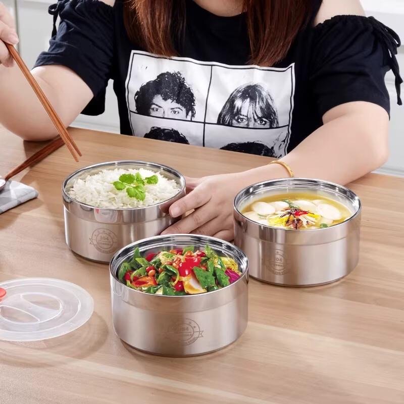 304 Stainless Steel Layered Thermal Lunch Box