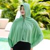 Solid Color Sunscreen Shawl Sunscreen Scarf Cycling Cap Fashion Outdoor Sun Hat  Hiking