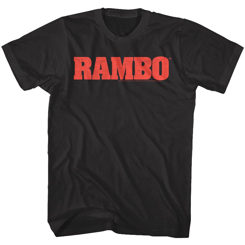 Rambo Movie Logo Men T Shirt Soldier Military Action Movie M