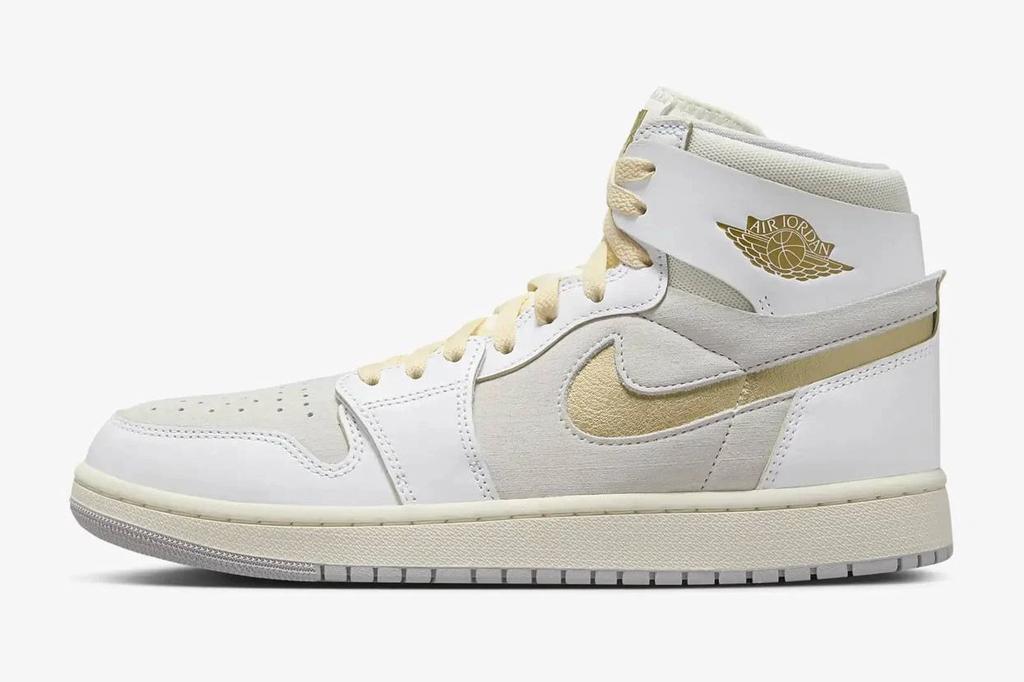 DV1307-107 Nike Air Jordan 1 High Zoom CMFT 2 Metallic Gold