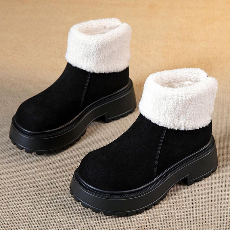 Womens Winter Snow Boots Faux Fur Lined Platform Ankle Non Slip Warm Fashion