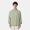 Fear of God Essentials SS22 Relaxed Mockneck Fleece-lined Sweatshirt With Logo Print Men Tops Seafoam FOG-SS22-155