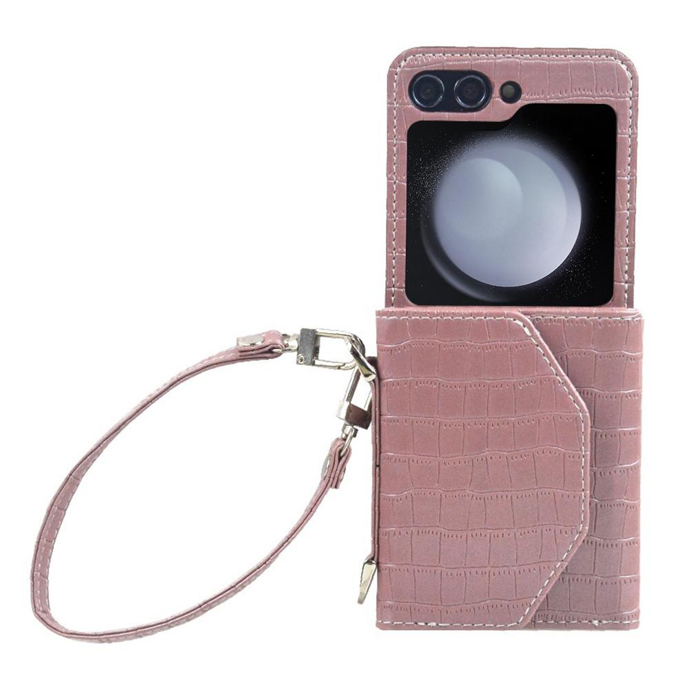 For Samsung Galaxy Z Flip7 FE 5G/Z Flip6 5G Case Handbag Style Kickstand Card Slot Leather+PC Cover
