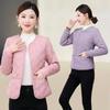 Women's Lightweight Cotton Padded Jacket with Velvet Lining - 2025 Trendy Short Style