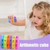 Montessori Cilindro Mágico Matemática Números Cubo Aritmética Brinquedo Crianças Matemática Contagem Jogo Quebra-cabeça para Crianças Educação Aprendizagem