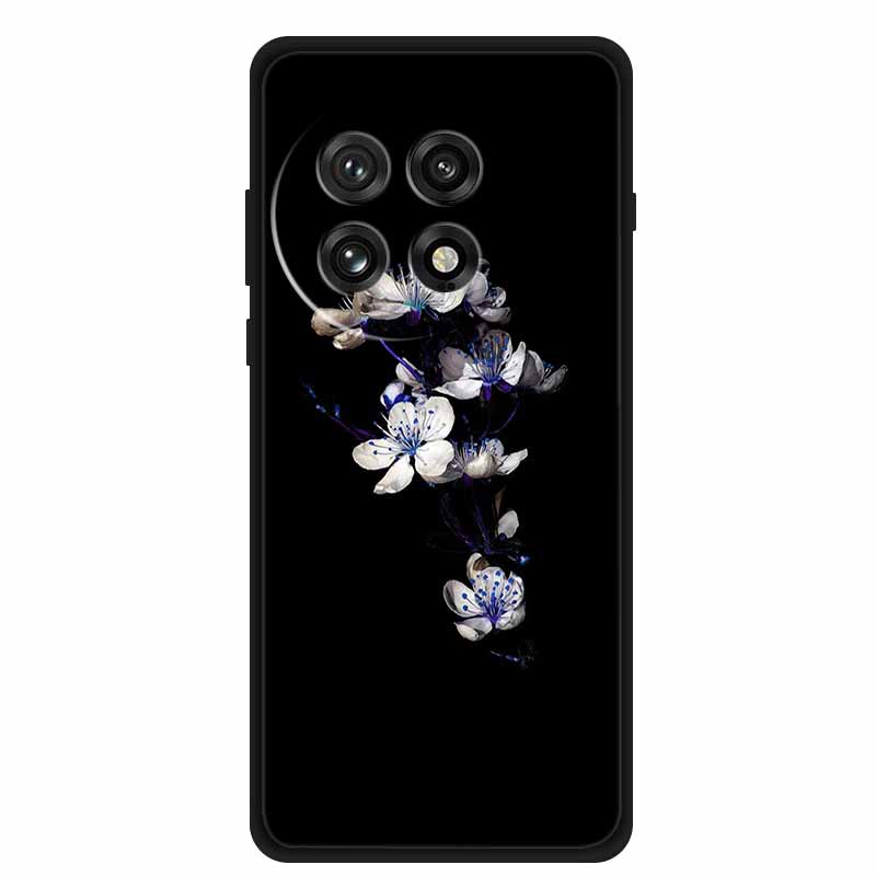 Black Silicone Case For OnePlus 13 5G Case Cartoon Cat Soft Back Cover For OnePlus Ace5 5G Ace 5 Pro 13R Phone Case Shell Coque
