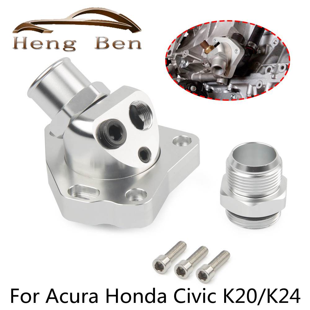 Swivel Neck Thermostat Cooling Component Housing radiator hose For Acura Honda Civic K20/K24 K-Swap