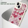 Slim Skin Feeling Pink Dragon Scale Pattern Soft Silicone PU Leather Cover Phone Case for iPhone Samsung Huawei Honor Xiaomi Redmi OPPO Realme Vivo
