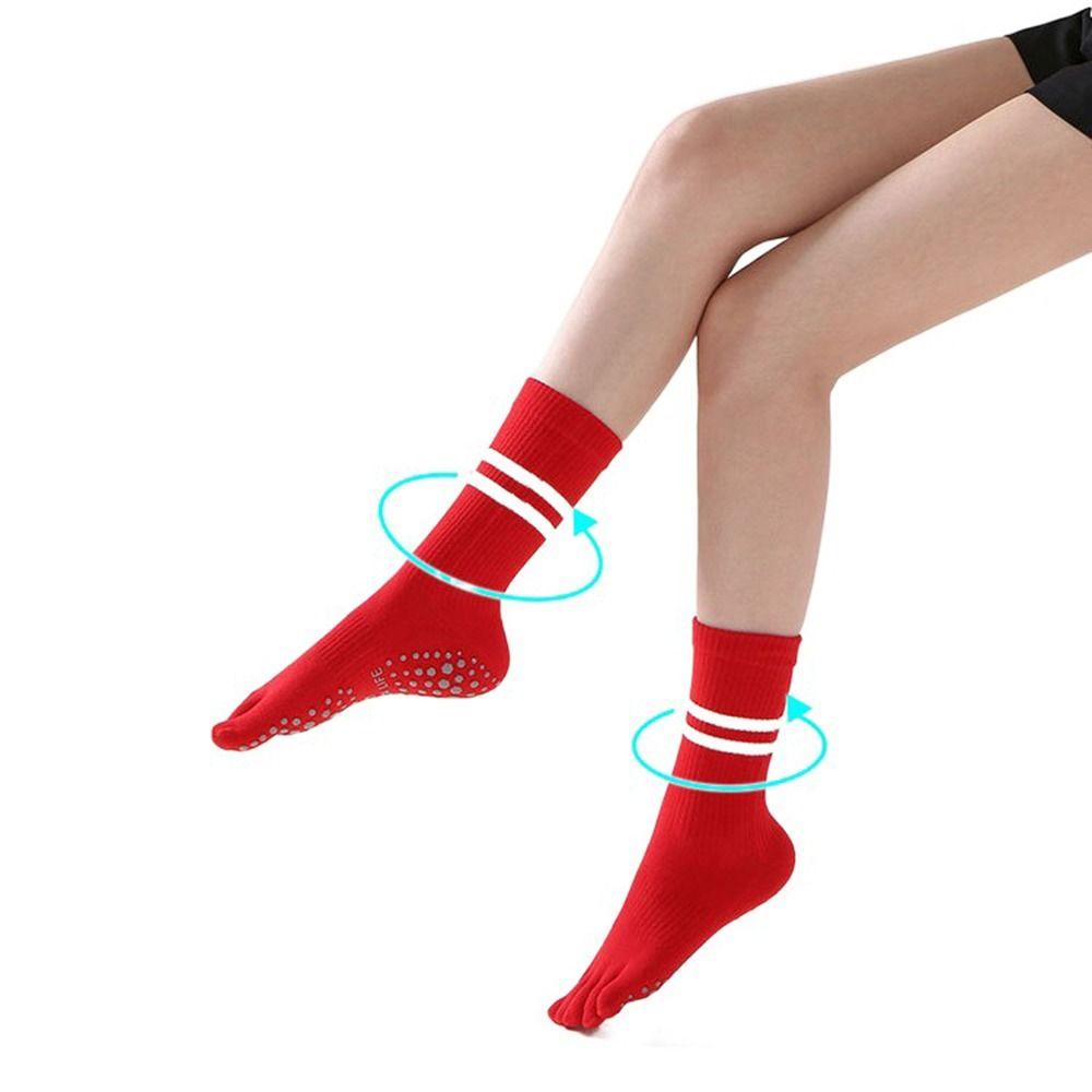 Socks Non-slip Sports Five Toe Five-Finger Socks Split Toe Socks Middle Tube Socks Female Hosiery