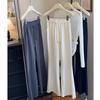 Gray Versatile Thin Pants Women's Casual Pants Spring and Summer New Drawstring Elastic High-waisted Trousers