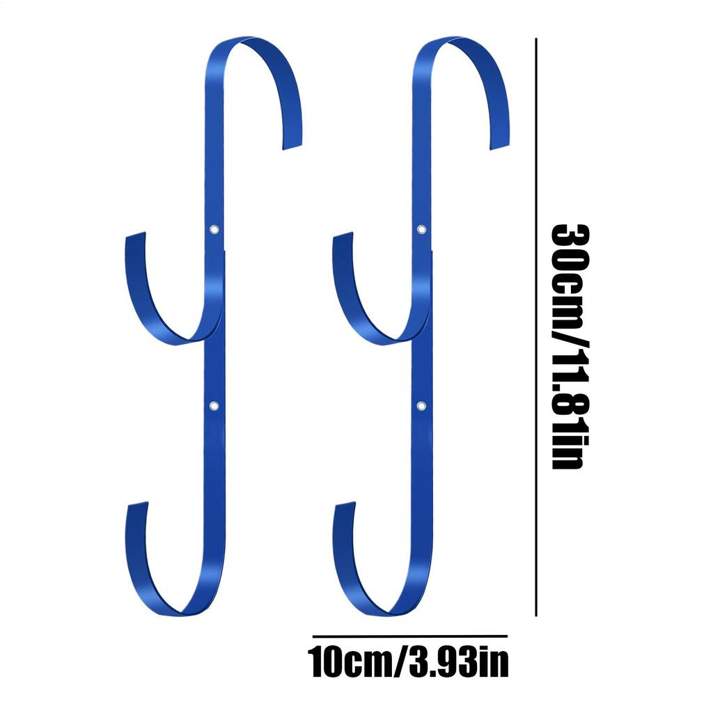 Poolside Pool Leaf Skimmer Net Holder Aboves Ground Pool Pole Hange Adjustable Telescopic Swimming Pole Hooks Accessories