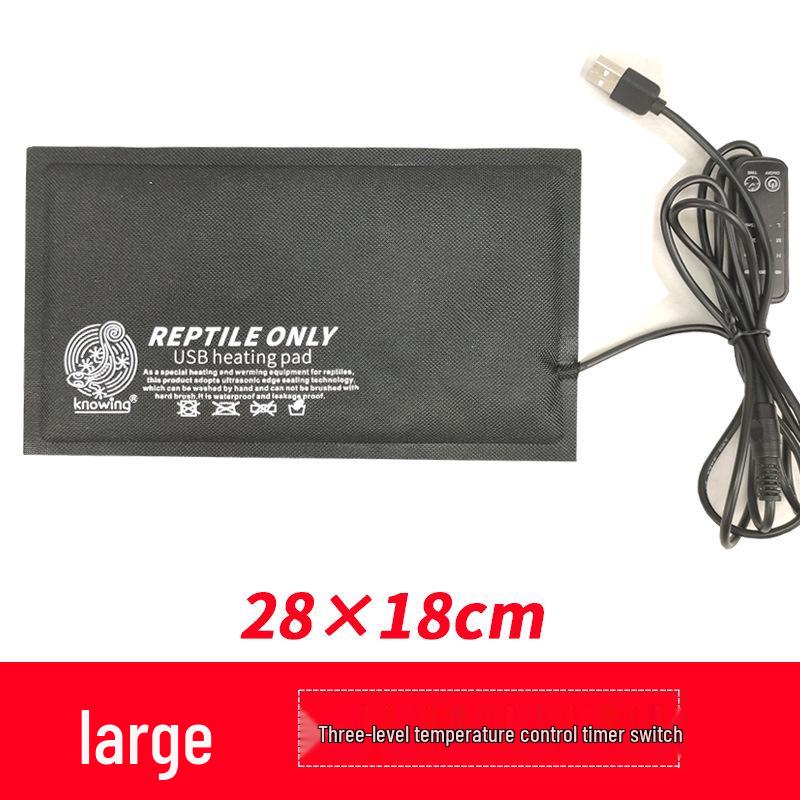 Carbon Fiber USB Heating Pad for Pets - Washable & Bendable for Reptiles, Cats, and Dogs.