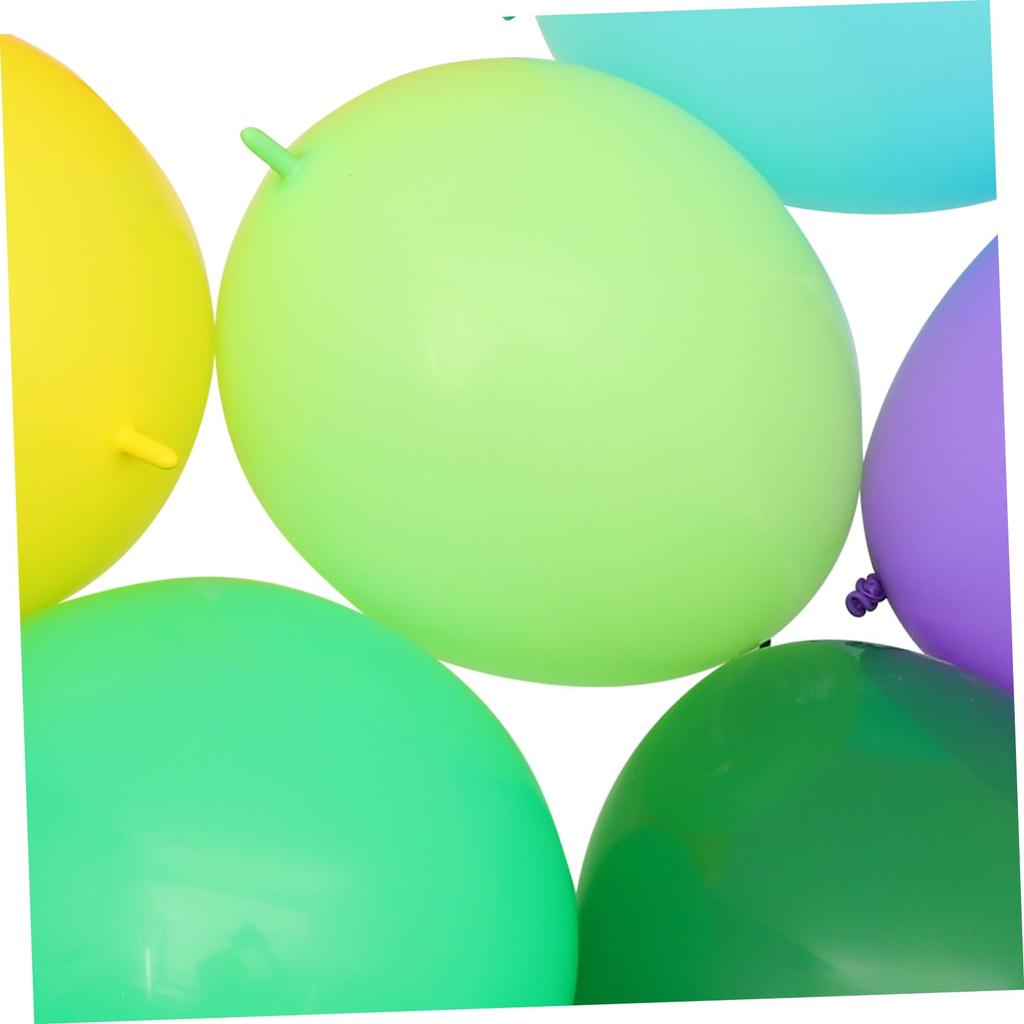 Lurrose 100-delade 10-tums latexballonger, färgglada, kopplingsbara, för festdekorationer, födelsedagar, bröllop och evenemang (Slumpmässiga färger)