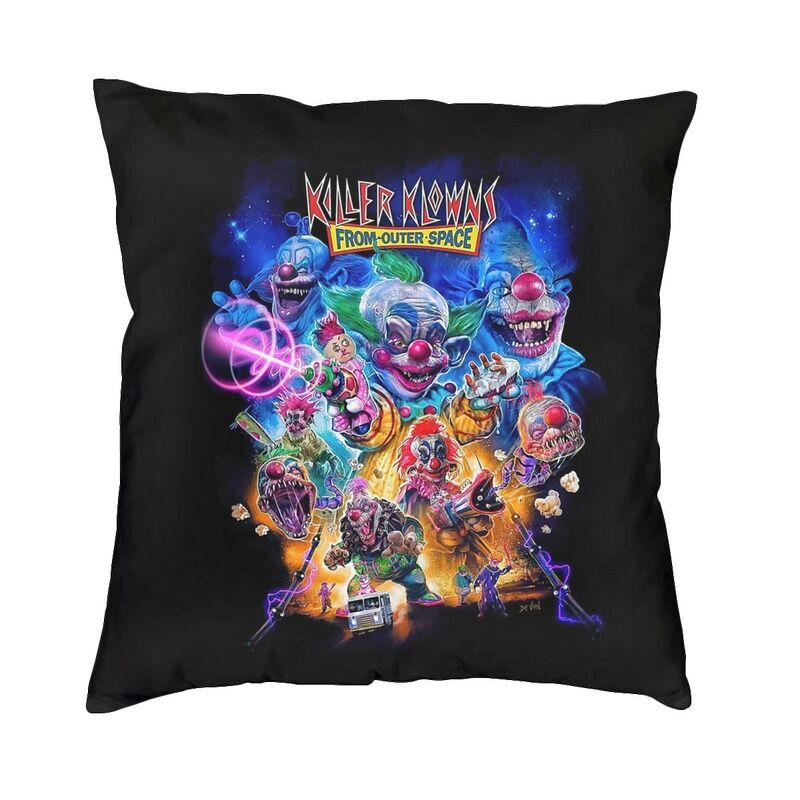 Horrorfilm Killer Clowns aus dem Weltall Kissenbezüge Heimdekoration Kawaii Outdoor Kissen Quadratischer Kissenbezug