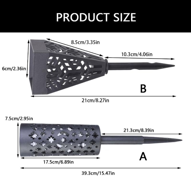 Cemetery Vase Decorative Plastic Cone Shaped for Lawn and Graveyard with Drainage Hole Grave Decoration