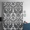 Black And White Pattern Baroque Curtain Tulle Decorative Sheer Curtains for Living Room Bedroom Kitchen Hotel Home Window Panels