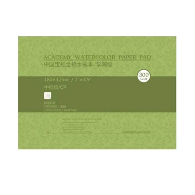 20 Sheets 300g Watercolor Paper Pad For Students And Travel Sketching Cotton Art Sketchbook Watercolor Painting Book