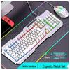 מקלדת גיימינג Youlang DS600 E-sports עם 19 מקשים נגד Ghosting ותאורה, למחשב שולחני ולמחשב נייד, כוללת עכבר.