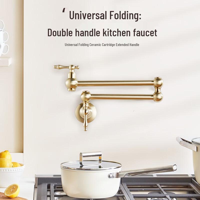 Handun Antique Wall-Mounted Kitchen Faucet