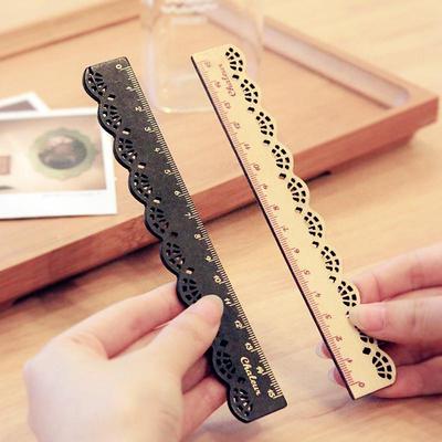15cm Vintage Retro Ornamentální Dutý Měřítko Krajkový Pravítko Dekorativní Měřicí Nástroj Papírnictví Kreslení & Řemesla