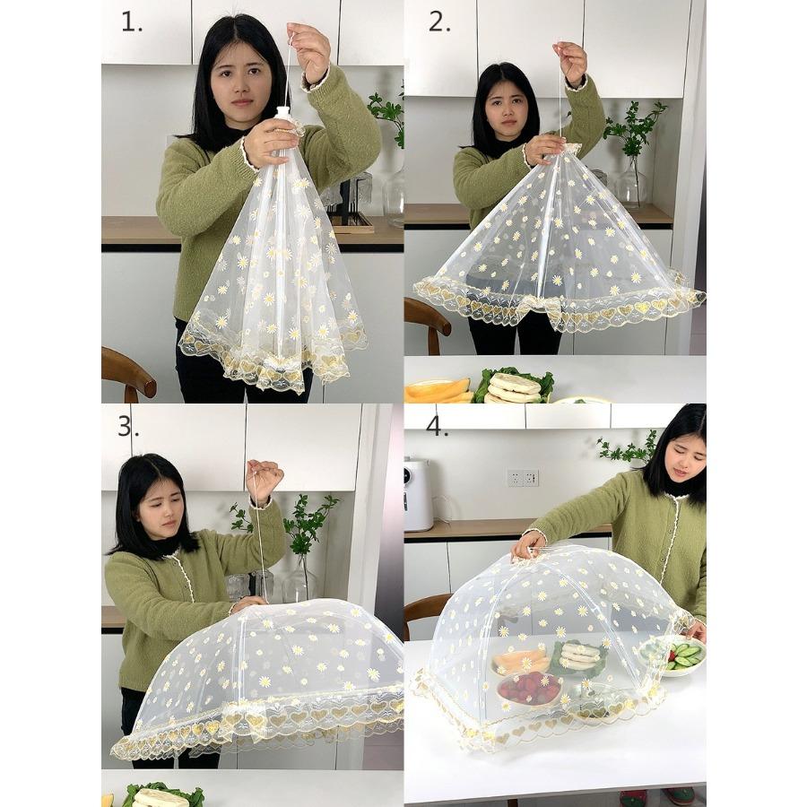 New Home Cover Vegetable Cover Net Multifunctional Foldable Table Cover Net Gauze Cover Vegetable Cover To Prevent Flies