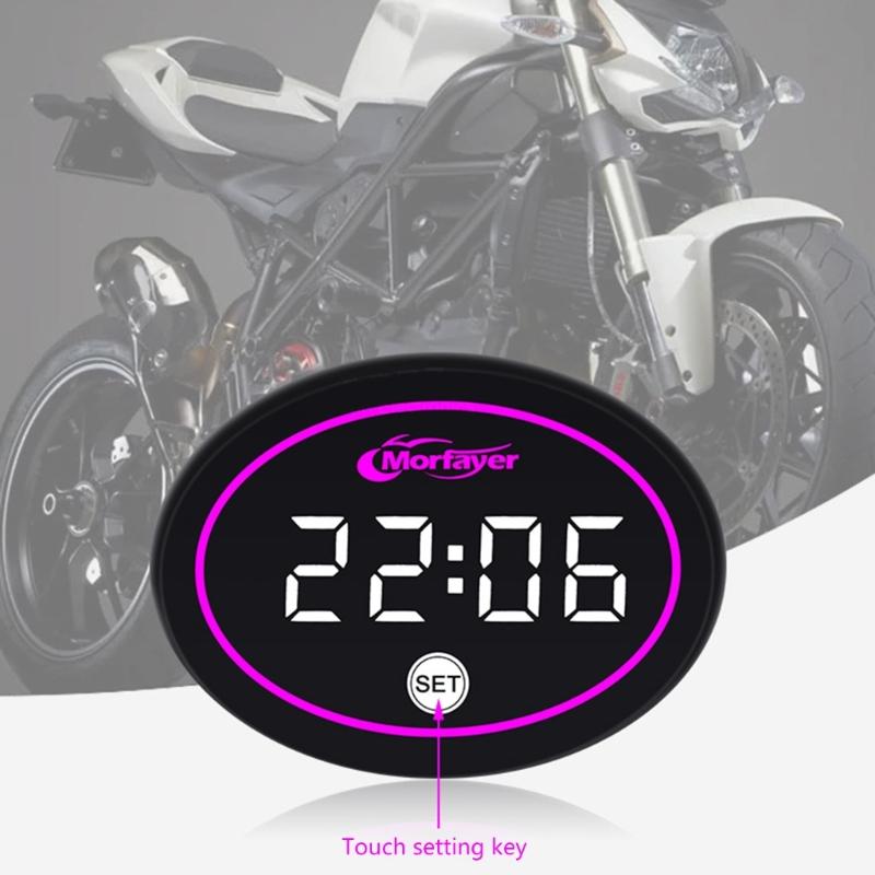 Voltages Gauges Dust-proof LED Watch Digital Display Panel Meter for Motorcycles