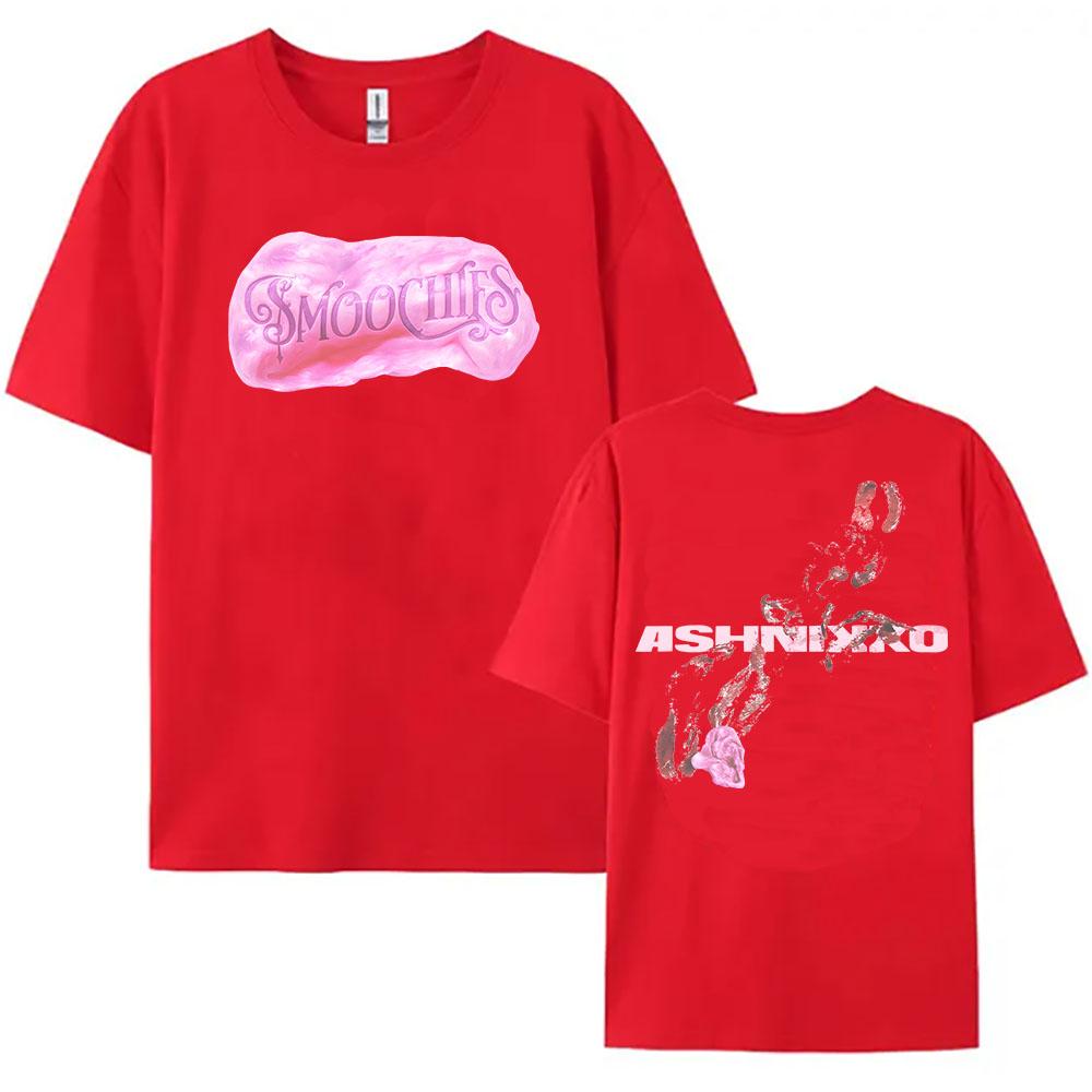 SMOOCHIES BUBBLEGUM TEE Ashnikko Singer Printing Tshirts for Female Short Sleeve Fashion Loose T-shirt Streetwear Unisex Women