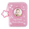 Bear Pattern Washable Baby Memory Book Album with Clear Photo Pocket and Safe Mirror for Capturing Preciously Moment