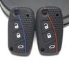 Car Silicone Key Cover Case Shell Holder Remote Key for Fiat Stilo Grande Punto Bravo Linea Idea Panda 500 Accessories