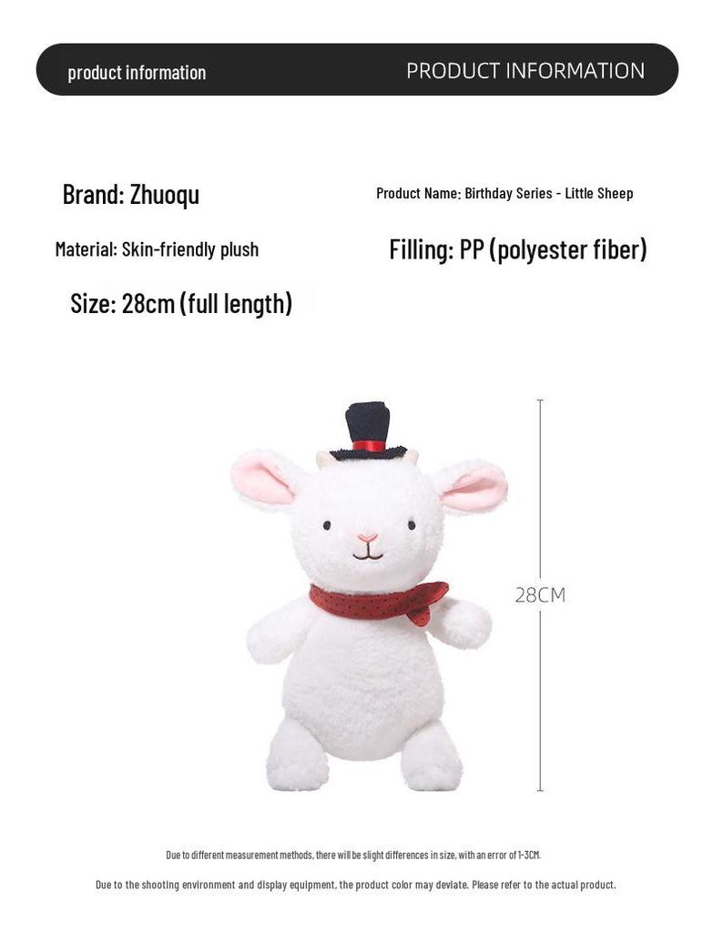 Goddess Festival Lamb Plush Toy - Cute Doll Pillow and Birthday Gift