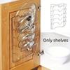 Pot Lid Organizer, Pots and Pans Lid Organizer for Cabinet Door/Wall, No Drilling Adhesive Mounted Rustproof Lid Holder