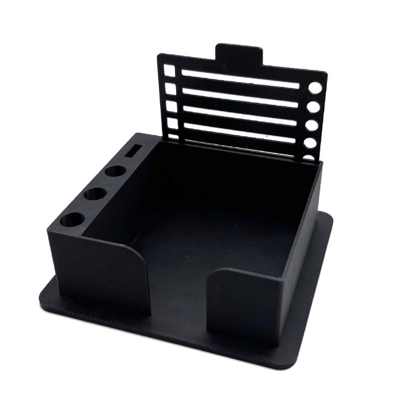 Space Saving Desk Tray Note Templates Hold Box For Notes Pens Office Supplies