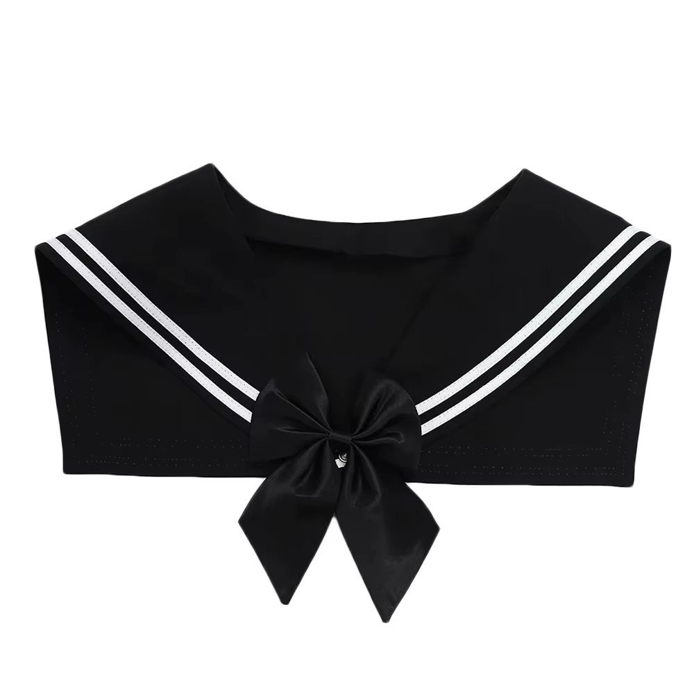 Cape Blouse False Collars White Collar Shawl Simple Striped Sailor Fake Collar Women